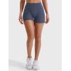imageYEOREO Women Gym Shorts Workout High Waist Hidden Scrunch Butt Lifting Tummy Control 45quot Yoga Impact ShortsNavy Blue