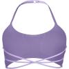 imageYEOREO Womens Sports Bra Halter Workout Sports Bra Strappy Criss Cross Back Bra Removable Padded Yoga Crop TopLight Purple