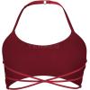 imageYEOREO Womens Sports Bra Halter Workout Sports Bra Strappy Criss Cross Back Bra Removable Padded Yoga Crop TopMaroon