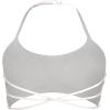 imageYEOREO Womens Sports Bra Halter Workout Sports Bra Strappy Criss Cross Back Bra Removable Padded Yoga Crop TopWhite