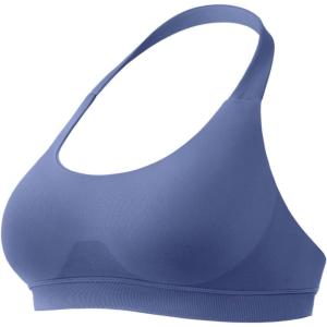 imageYEOREO SoftHue Women Halter Sports Bra Workout Seamless Padded Basic Bra Open Back Yoga Gym Crop TopBlue Grey