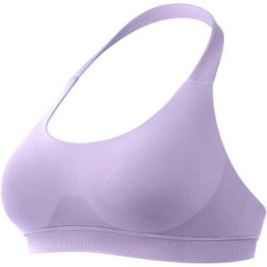 imageYEOREO SoftHue Women Halter Sports Bra Workout Seamless Padded Basic Bra Open Back Yoga Gym Crop TopLight Purple