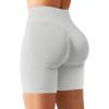 imageYEOREO SoftHue Women Workout Gym Impact Shorts Hidden Scrunch Butt Lifting 36quot45quot6quot Seamless ShortsBeige
