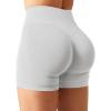 imageYEOREO SoftHue Women Workout Gym Impact Shorts Hidden Scrunch Butt Lifting 36quot45quot6quot Seamless ShortsBeige