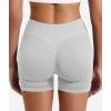 imageYEOREO SoftHue Women Workout Gym Impact Shorts Hidden Scrunch Butt Lifting 36quot45quot6quot Seamless ShortsBeige