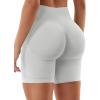 imageYEOREO SoftHue Women Workout Gym Impact Shorts Hidden Scrunch Butt Lifting 36quot45quot6quot Seamless ShortsBeige