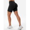 imageYEOREO SoftHue Women Workout Gym Impact Shorts Hidden Scrunch Butt Lifting 36quot45quot6quot Seamless ShortsBlack