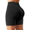 imageYEOREO SoftHue Women Workout Gym Impact Shorts Hidden Scrunch Butt Lifting 36quot45quot6quot Seamless ShortsBlack