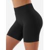 imageYEOREO SoftHue Women Workout Gym Impact Shorts Hidden Scrunch Butt Lifting 36quot45quot6quot Seamless ShortsBlack