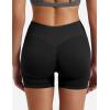 imageYEOREO SoftHue Women Workout Gym Impact Shorts Hidden Scrunch Butt Lifting 36quot45quot6quot Seamless ShortsBlack