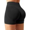 imageYEOREO SoftHue Women Workout Gym Impact Shorts Hidden Scrunch Butt Lifting 36quot45quot6quot Seamless ShortsBlack