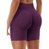 imageYEOREO SoftHue Women Workout Gym Impact Shorts Hidden Scrunch Butt Lifting 36quot45quot6quot Seamless ShortsBlack Cherry