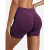 imageYEOREO SoftHue Women Workout Gym Impact Shorts Hidden Scrunch Butt Lifting 36quot45quot6quot Seamless ShortsBlack Cherry