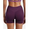 imageYEOREO SoftHue Women Workout Gym Impact Shorts Hidden Scrunch Butt Lifting 36quot45quot6quot Seamless ShortsBlack Cherry