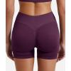 imageYEOREO SoftHue Women Workout Gym Impact Shorts Hidden Scrunch Butt Lifting 36quot45quot6quot Seamless ShortsBlack Cherry