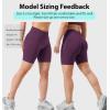 imageYEOREO SoftHue Women Workout Gym Impact Shorts Hidden Scrunch Butt Lifting 36quot45quot6quot Seamless ShortsBlack Cherry