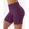 imageYEOREO SoftHue Women Workout Gym Impact Shorts Hidden Scrunch Butt Lifting 36quot45quot6quot Seamless ShortsBlack Cherry