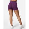 imageYEOREO SoftHue Women Workout Gym Impact Shorts Hidden Scrunch Butt Lifting 36quot45quot6quot Seamless ShortsBlack Cherry