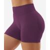 imageYEOREO SoftHue Women Workout Gym Impact Shorts Hidden Scrunch Butt Lifting 36quot45quot6quot Seamless ShortsBlack Cherry