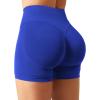 imageYEOREO SoftHue Women Workout Gym Impact Shorts Hidden Scrunch Butt Lifting 36quot45quot6quot Seamless ShortsDark Blue