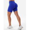 imageYEOREO SoftHue Women Workout Gym Impact Shorts Hidden Scrunch Butt Lifting 36quot45quot6quot Seamless ShortsDark Blue