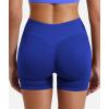 imageYEOREO SoftHue Women Workout Gym Impact Shorts Hidden Scrunch Butt Lifting 36quot45quot6quot Seamless ShortsDark Blue