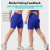 imageYEOREO SoftHue Women Workout Gym Impact Shorts Hidden Scrunch Butt Lifting 36quot45quot6quot Seamless ShortsDark Blue