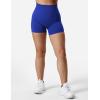 imageYEOREO SoftHue Women Workout Gym Impact Shorts Hidden Scrunch Butt Lifting 36quot45quot6quot Seamless ShortsDark Blue