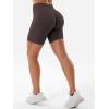 imageYEOREO SoftHue Women Workout Gym Impact Shorts Hidden Scrunch Butt Lifting 36quot45quot6quot Seamless ShortsDark Brown