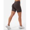 imageYEOREO SoftHue Women Workout Gym Impact Shorts Hidden Scrunch Butt Lifting 36quot45quot6quot Seamless ShortsDark Brown