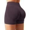 imageYEOREO SoftHue Women Workout Gym Impact Shorts Hidden Scrunch Butt Lifting 36quot45quot6quot Seamless ShortsDark Brown