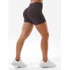 imageYEOREO SoftHue Women Workout Gym Impact Shorts Hidden Scrunch Butt Lifting 36quot45quot6quot Seamless ShortsDark Brown