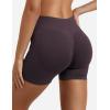 imageYEOREO SoftHue Women Workout Gym Impact Shorts Hidden Scrunch Butt Lifting 36quot45quot6quot Seamless ShortsDark Brown
