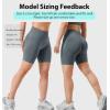 imageYEOREO SoftHue Women Workout Gym Impact Shorts Hidden Scrunch Butt Lifting 36quot45quot6quot Seamless ShortsDark Grey