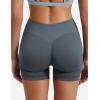imageYEOREO SoftHue Women Workout Gym Impact Shorts Hidden Scrunch Butt Lifting 36quot45quot6quot Seamless ShortsDark Grey