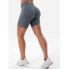 imageYEOREO SoftHue Women Workout Gym Impact Shorts Hidden Scrunch Butt Lifting 36quot45quot6quot Seamless ShortsDark Grey
