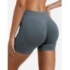 imageYEOREO SoftHue Women Workout Gym Impact Shorts Hidden Scrunch Butt Lifting 36quot45quot6quot Seamless ShortsDark Grey