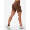 imageYEOREO SoftHue Women Workout Gym Impact Shorts Hidden Scrunch Butt Lifting 36quot45quot6quot Seamless ShortsDeep Brown