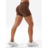 imageYEOREO SoftHue Women Workout Gym Impact Shorts Hidden Scrunch Butt Lifting 36quot45quot6quot Seamless ShortsDeep Brown