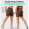 imageYEOREO SoftHue Women Workout Gym Impact Shorts Hidden Scrunch Butt Lifting 36quot45quot6quot Seamless ShortsDeep Brown