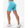 imageYEOREO SoftHue Women Workout Gym Impact Shorts Hidden Scrunch Butt Lifting 36quot45quot6quot Seamless ShortsLight Blue