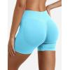 imageYEOREO SoftHue Women Workout Gym Impact Shorts Hidden Scrunch Butt Lifting 36quot45quot6quot Seamless ShortsLight Blue