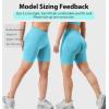 imageYEOREO SoftHue Women Workout Gym Impact Shorts Hidden Scrunch Butt Lifting 36quot45quot6quot Seamless ShortsLight Blue