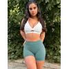 imageYEOREO SoftHue Women Workout Gym Impact Shorts Hidden Scrunch Butt Lifting 36quot45quot6quot Seamless ShortsLight Green