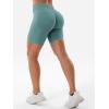 imageYEOREO SoftHue Women Workout Gym Impact Shorts Hidden Scrunch Butt Lifting 36quot45quot6quot Seamless ShortsLight Green
