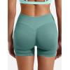 imageYEOREO SoftHue Women Workout Gym Impact Shorts Hidden Scrunch Butt Lifting 36quot45quot6quot Seamless ShortsLight Green