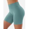 imageYEOREO SoftHue Women Workout Gym Impact Shorts Hidden Scrunch Butt Lifting 36quot45quot6quot Seamless ShortsLight Green
