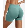 imageYEOREO SoftHue Women Workout Gym Impact Shorts Hidden Scrunch Butt Lifting 36quot45quot6quot Seamless ShortsLight Green