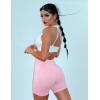 imageYEOREO SoftHue Women Workout Gym Impact Shorts Hidden Scrunch Butt Lifting 36quot45quot6quot Seamless ShortsPink