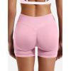 imageYEOREO SoftHue Women Workout Gym Impact Shorts Hidden Scrunch Butt Lifting 36quot45quot6quot Seamless ShortsPink